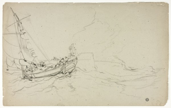 Fishing Boats at Sea, n.d. Creator: Unknown.