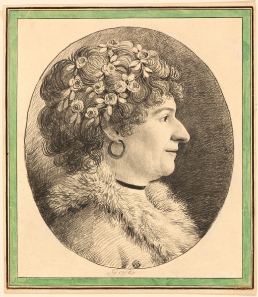 Profile Bust of a Woman with Flowers in Her Hair, n.d. Creator: Unknown.