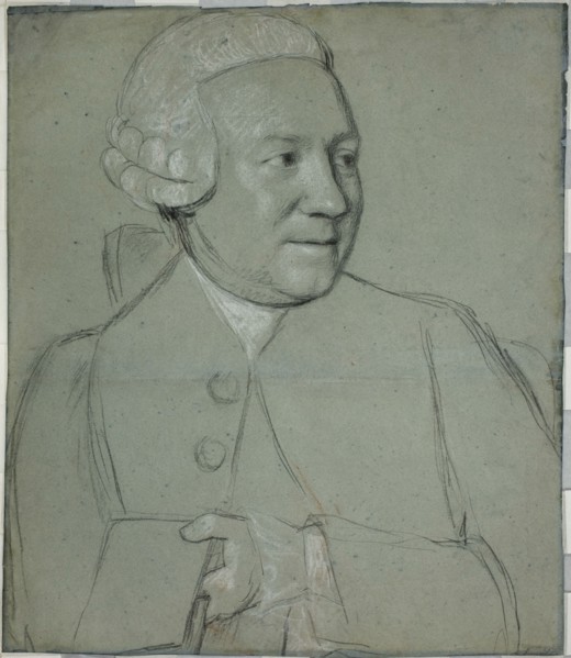 Portrait of a Man Holding a Book, Turned to the Right, 1758/62. Creator: Jean-Etienne Liotard.