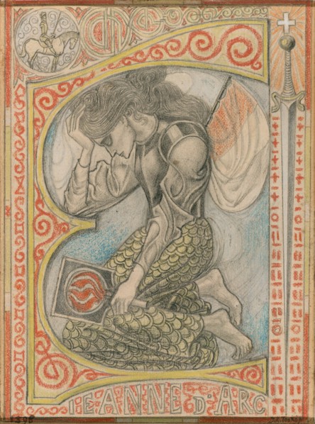 Joan of Arc, 1898. Creator: Jan Toorop.