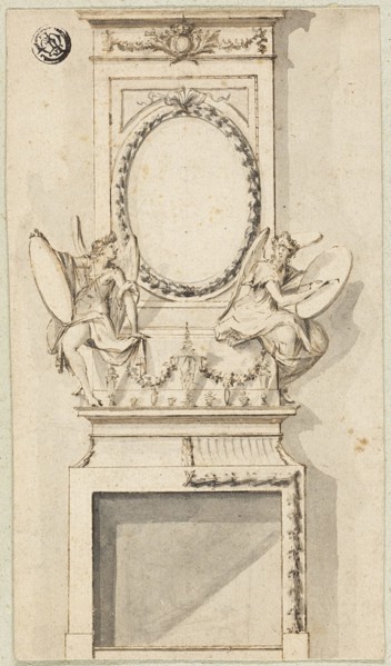 Design for a Chimney Piece, n.d. Creator: Charles Alfred Stothard.