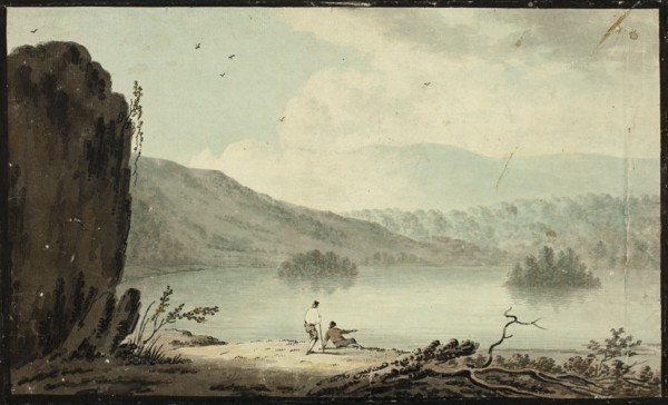 Barzon's Wake Lake, Lancashire, 1753-1807. Creators: Unknown, Sawrey Gilpin.