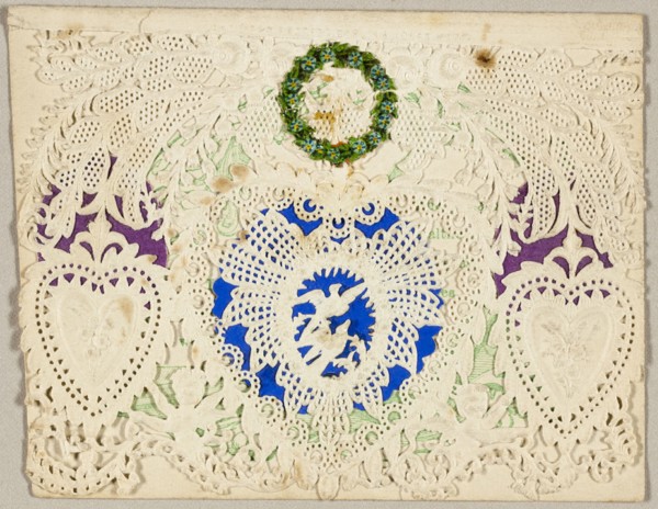 Untitled Valentine (Three Hearts), c.1865. Creator: Berlin & Jones.