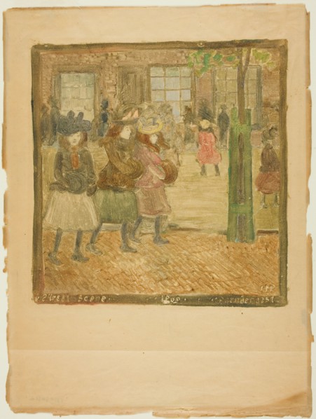 Street Scene, c.1891-94. Creator: Maurice Brazil Prendergast.