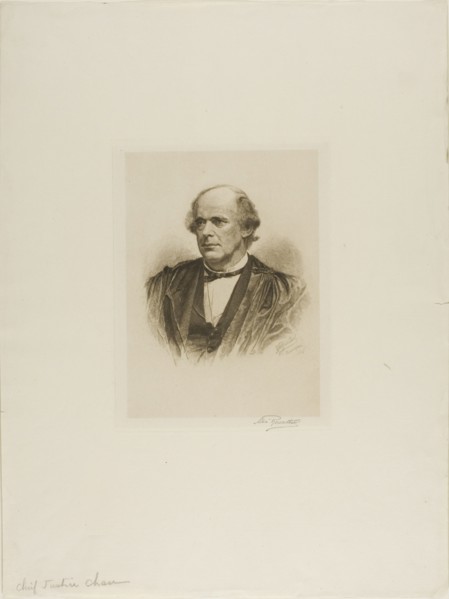 Portrait of Chief Justice Chase, 1890. Creator: Max Rosenthal.