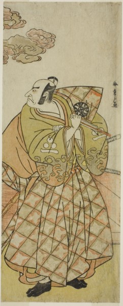 The Actor Nakamura Nakazo I as Watanabe no Tsuna in the Play Shitenno Tonoi no... c. 1781. Creator: Shunsho.