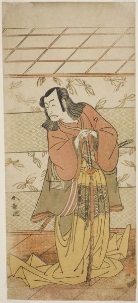 The Actor Ichikawa Danjuro V as Ashiya Doman in the Play Kikyo-zome Onna Urakata..., c. 1776. Creator: Shunsho.