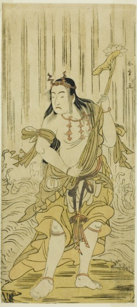 The Actor Sawamura Sojuro III as Kongara Doji in the Play Kitekaeru Nishiki no Wakayaka..., c. 1780. Creator: Shunsho.