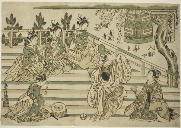 Evening Bell of Dojoji (Dojoji no bansho), no. 1 from the series "Eight Views of Children..., c1764. Creator: Torii Kiyomitsu.