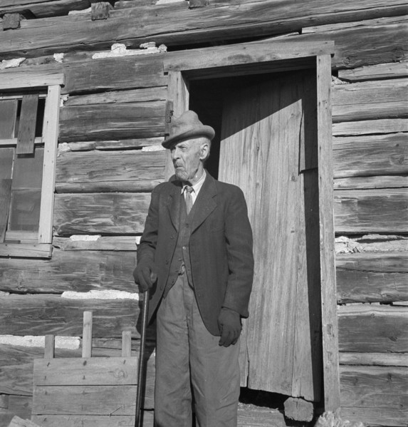 95 year old who came to Utah from Denmark as a Mormon convert when a boy, Escalante, Utah, 1936. Creator: Dorothea Lange.
