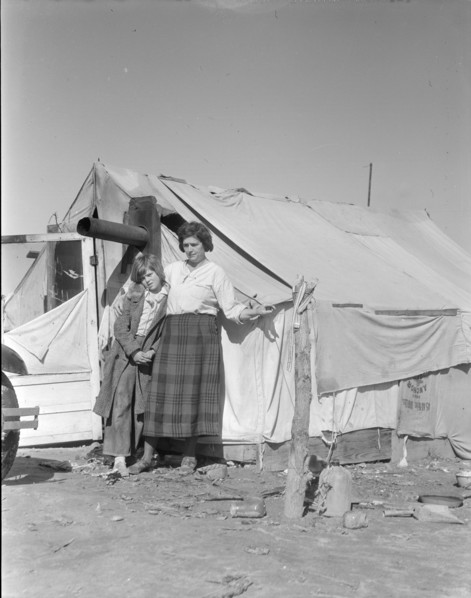 Drought refugees, California, 1936. Creator: Dorothea Lange.