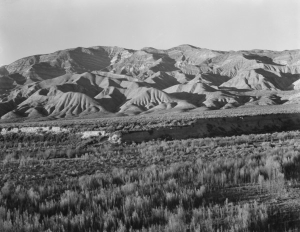 California desert mountains, San Luis Obispo County, 1937. Creator: Dorothea Lange.