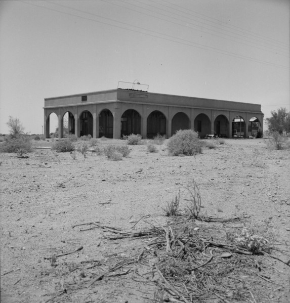 Aftermath of irrigation boom and subsequent collapse of cotton, Nyland, California, 1937. Creator: Dorothea Lange.