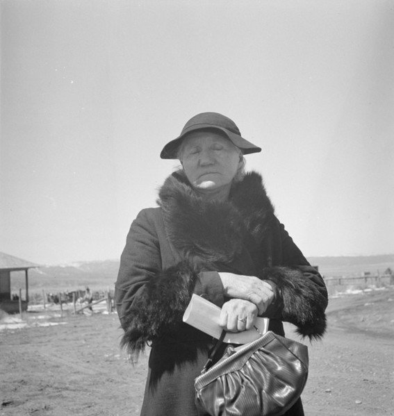 Mormon woman (native of Denmark), Widtsoe, Utah, 1938. Creator: Dorothea Lange.
