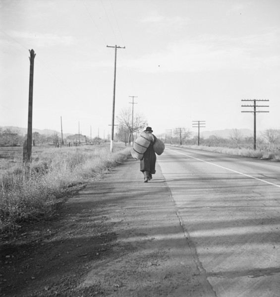 More than twenty-five years a bindle-stiff..., Napa Valley, California, 1938. Creator: Dorothea Lange.