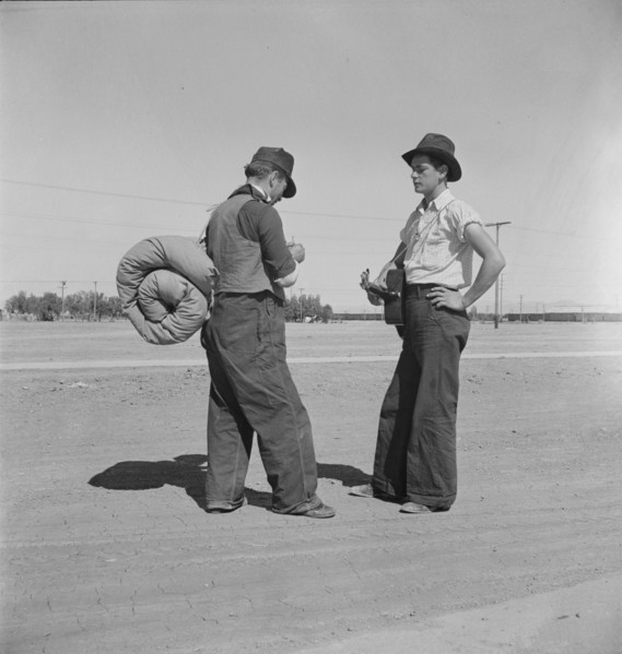 One of the roads leading into Calipatria, Imperial County, California, 1939. Creator: Dorothea Lange.