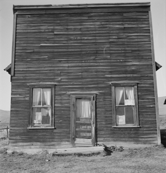 Member of Ola self help sawmill co-op..., "Jacknife Saloon", Gem County, Idaho, 1939. Creator: Dorothea Lange.