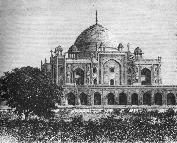 'View of the Mausoleum of the Emperor Houmayoun, in the Plain of Delhi', c1891. Creator: James Grant.
