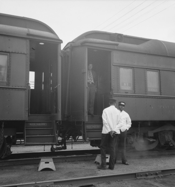 Railroad yards, Kearney, Nebraska, 1939. Creator: Dorothea Lange.