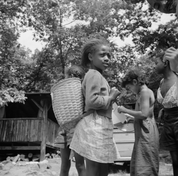 A letter from home is always good news, Camp Fern Rock, Bear Mountain, New York, 1943 Creator: Gordon Parks.