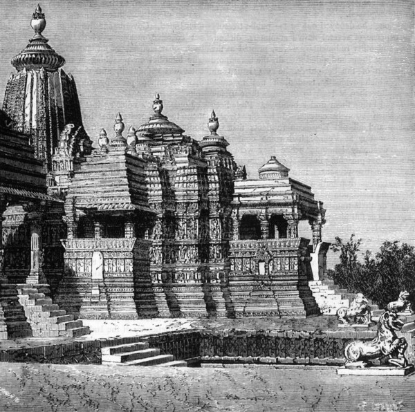 'View of the Temple of Kali at Kijraha', c1891. Creator: James Grant.