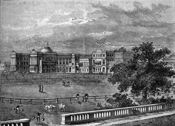 'View of Government House, Calcutta', c1891. Creator: James Grant.