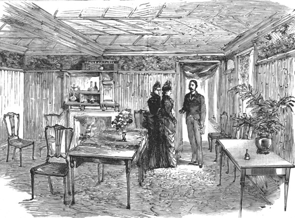 ''The new quarters of the Lyric Club, Coventry Street, W. The Bamboo Room', 1888. Creator: Unknown.