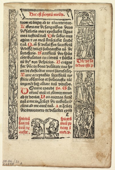 Leaf from Cursus Beate Marie Virginis (The Journey of the Blessed Virgin Mary)...1929. Creators: Unknown, Marcus Reinhard, Wilhelm Ludwig Schreiber.