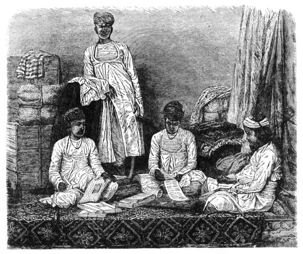 'Marwari Merchants of Calcutta', c1891. Creator: James Grant.