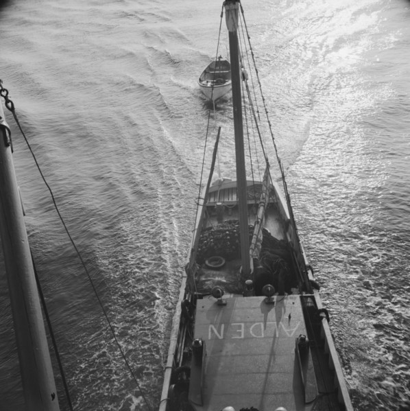 Possibly: On board the fishing boat Alden out of Gloucester, Massachusetts, 1943. Creator: Gordon Parks.