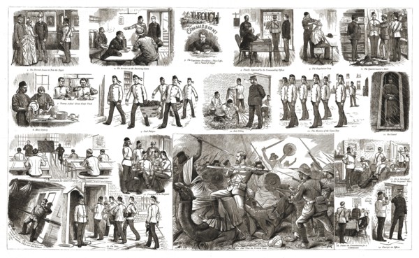 ''Through the Ranks to a Commission', 1888. Creator: Unknown.