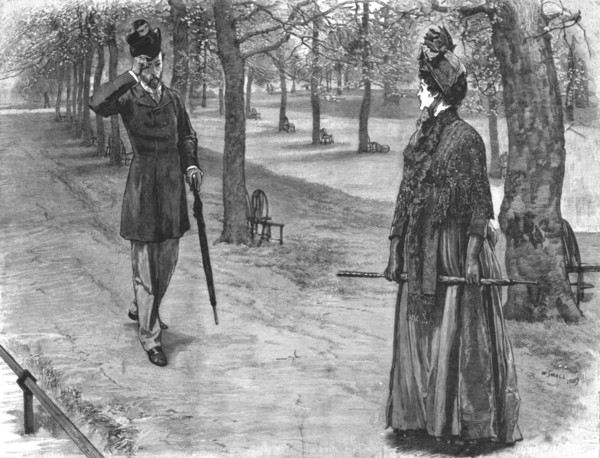 ''The New Prince Fortunatus, by William Black; She turned quickly, and, when she saw...', 1890. Creator: W Small.