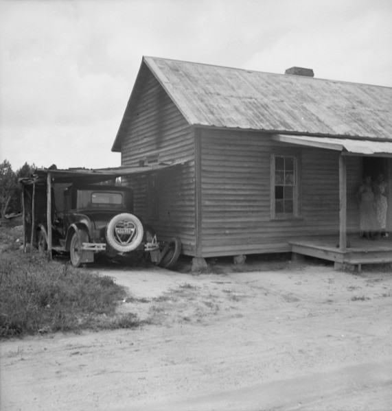 Possibly: Two tobacco tenant mothers (related) with...children, Wake County, North Carolina, 1939. Creator: Dorothea Lange.