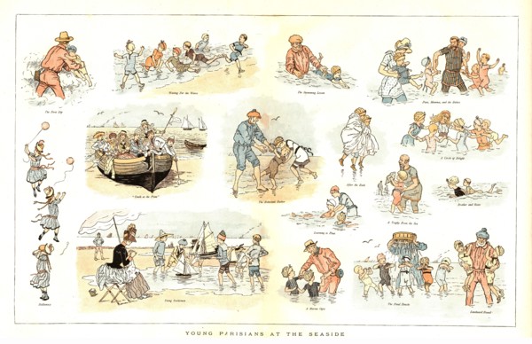 ''Young Parisians at the Seaside', 1888. Creator: Mars.