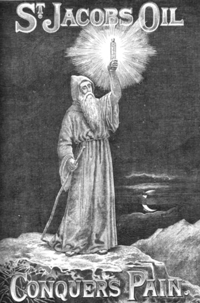 ''St. Jacobs Oil, Conquers Pain', 1888. Creator: Unknown.