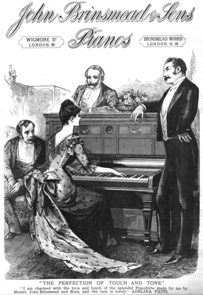 ''John Brinsmead & Sons Pianos', 1888. Creator: Unknown.