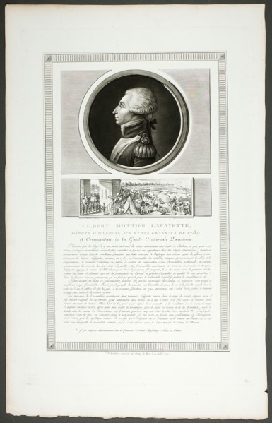 Gilbert Mottier Lafayette, Deputy State General of Auvergne, from Tableaux historique..., 1798–1804. Creator: Charles Francois Gabriel Levachez.