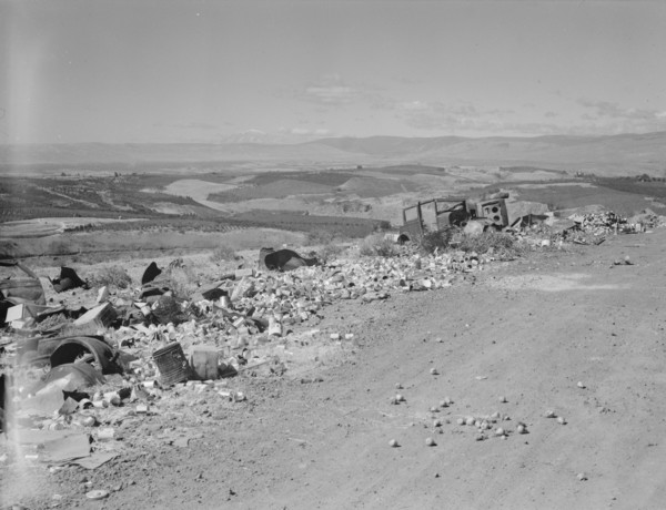 The valley below seen from advertised "lookout point.", Yakima Valley, Washington, 1939. Creator: Dorothea Lange.