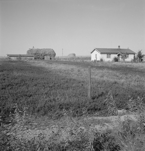 The Emmett Smith house, one of the best of the flat. Dead Ox Flat, Malheur County, Oregon.
