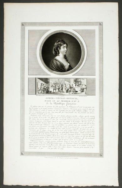 Aimée-Cécile-Renaud, from Tableaux historiques de la Révolution Française, 1798–1804.