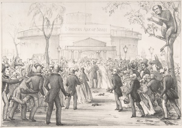 Castle Gardens, The Second Deluge, First Appearance of Jenny Lind in America, 1850.
