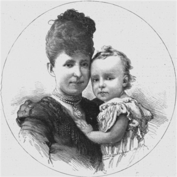 ''King Alphonso of Spain and his Mother Christina, the Queen Regent', 1890.