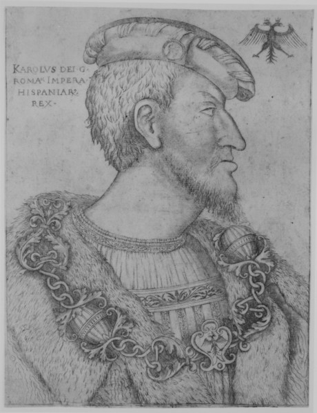 Portrait of the Holy Roman Emperor Charles V facing right, ca. 1520-1540.