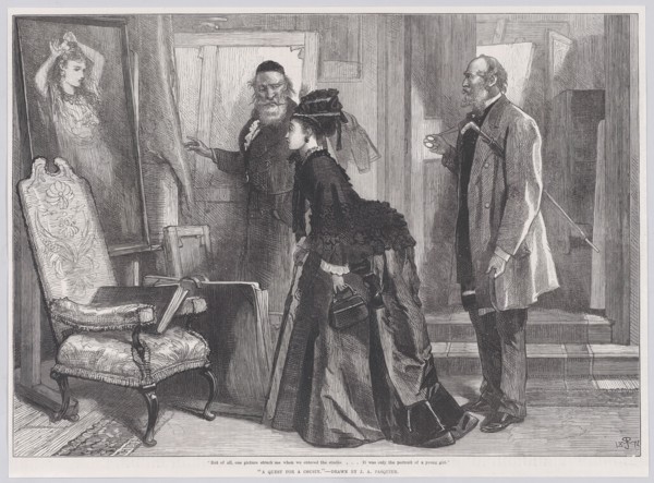 A Quest for a Cousin, from "Illustrated London News", December 19, 1874.