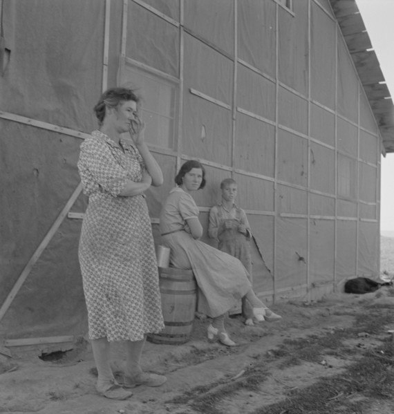 Mrs. Cleaver is raising five sons on new farm. Malheur County, Oregon.