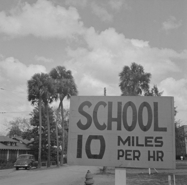 Daytona Beach, Florida. Bethune-Cookman College. Sign near the campus.