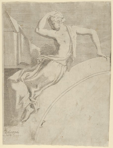 Calliope, from the series 'Twelve Muses and Goddesses', ca. 1542-45.