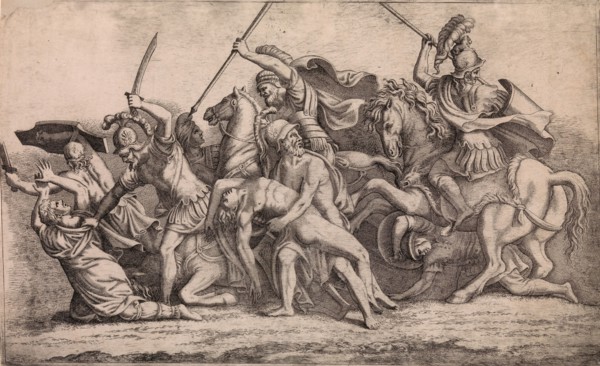 Achilles Removing Patroclus' Body From the Battle, ca. 1547.