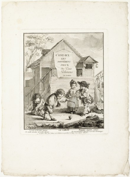 Horse Shoes, from The Games of the Urchins of Paris, 1770.