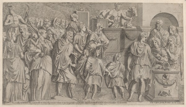A Sacrifice, copied from a relief on Trajans Column, 1565.